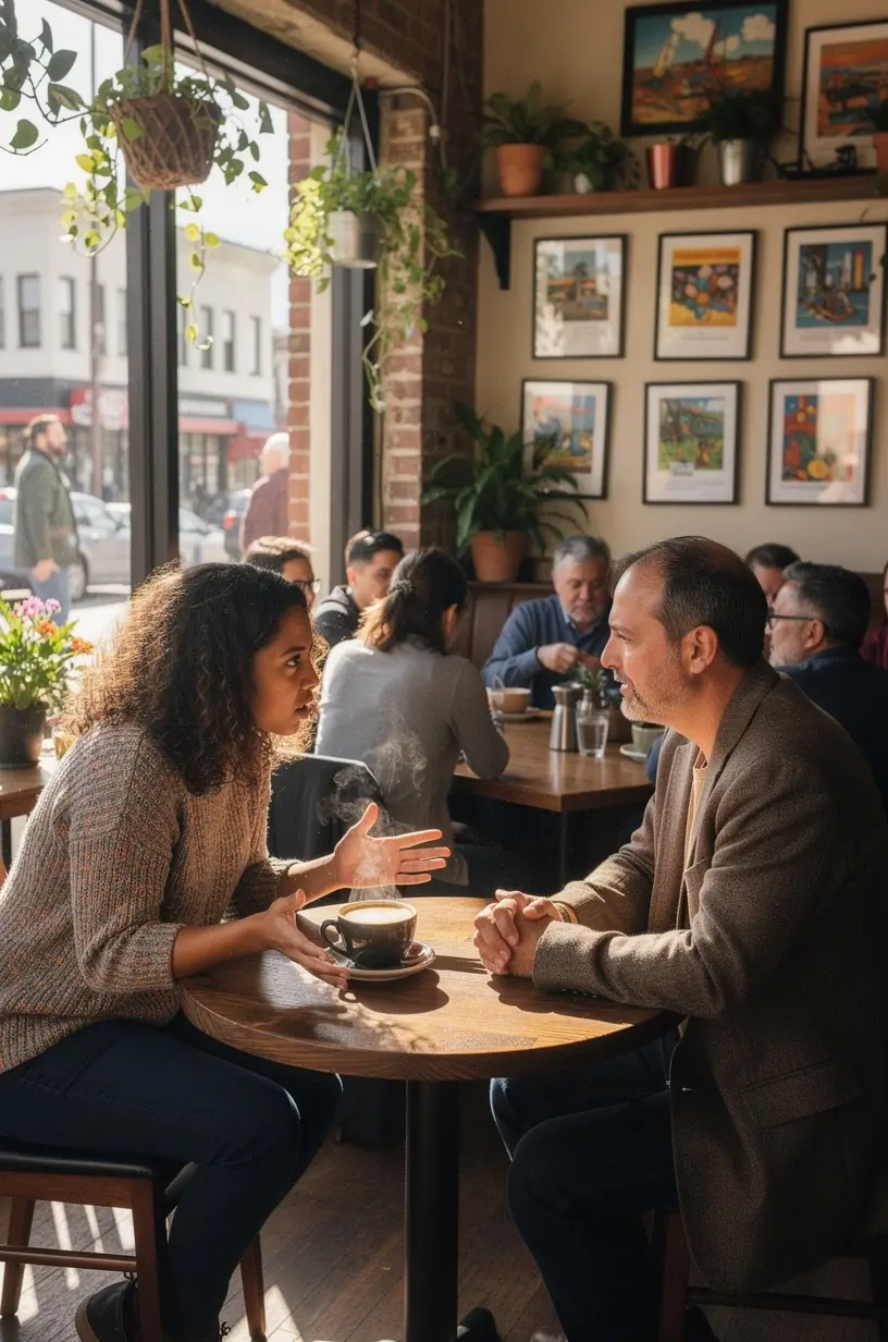 Map of a Canadian city with highlighted areas indicating shared local stories and problem-solving initiatives.